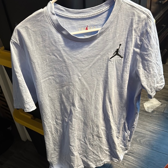 Jordan White T-Shirt with Black Logo - Picture 1 of 1